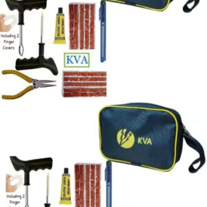 KVA PLUS 2-009 Premium Tubeless Tyre Puncture Repair Kit