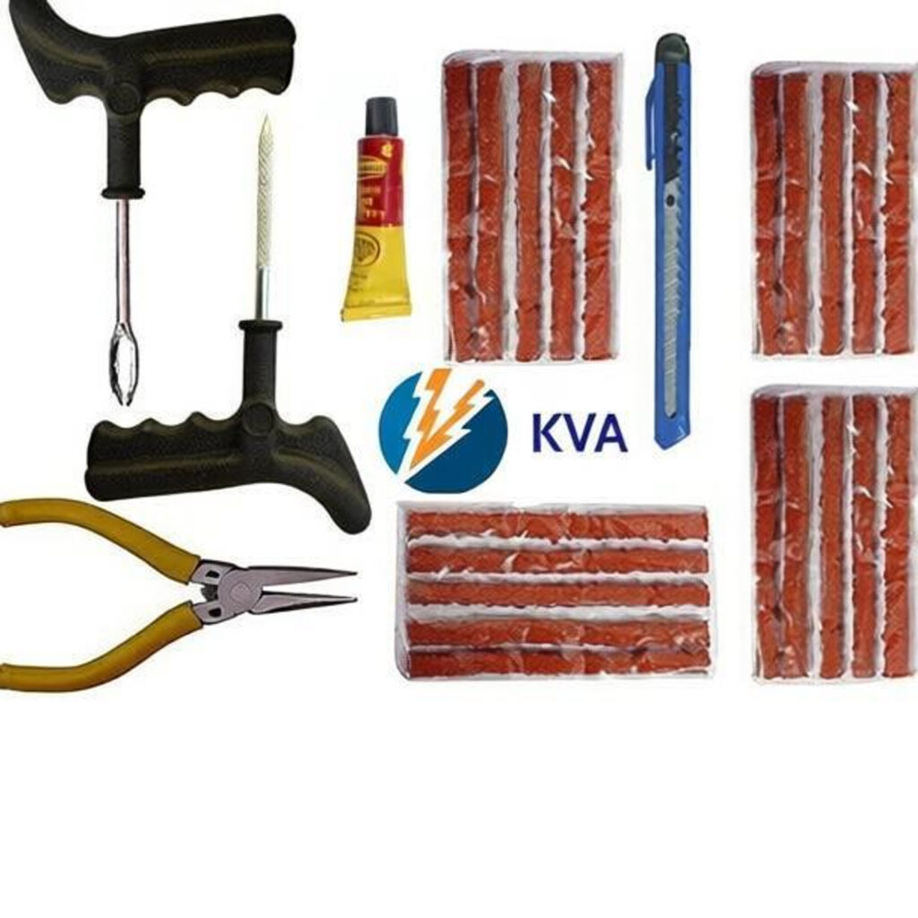 KVA KV-555 Tubeless Tyre Puncture Repair Kit